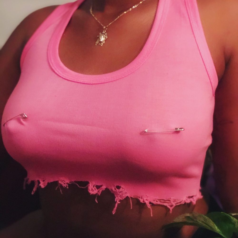 Safety Pin Distress Shirt
